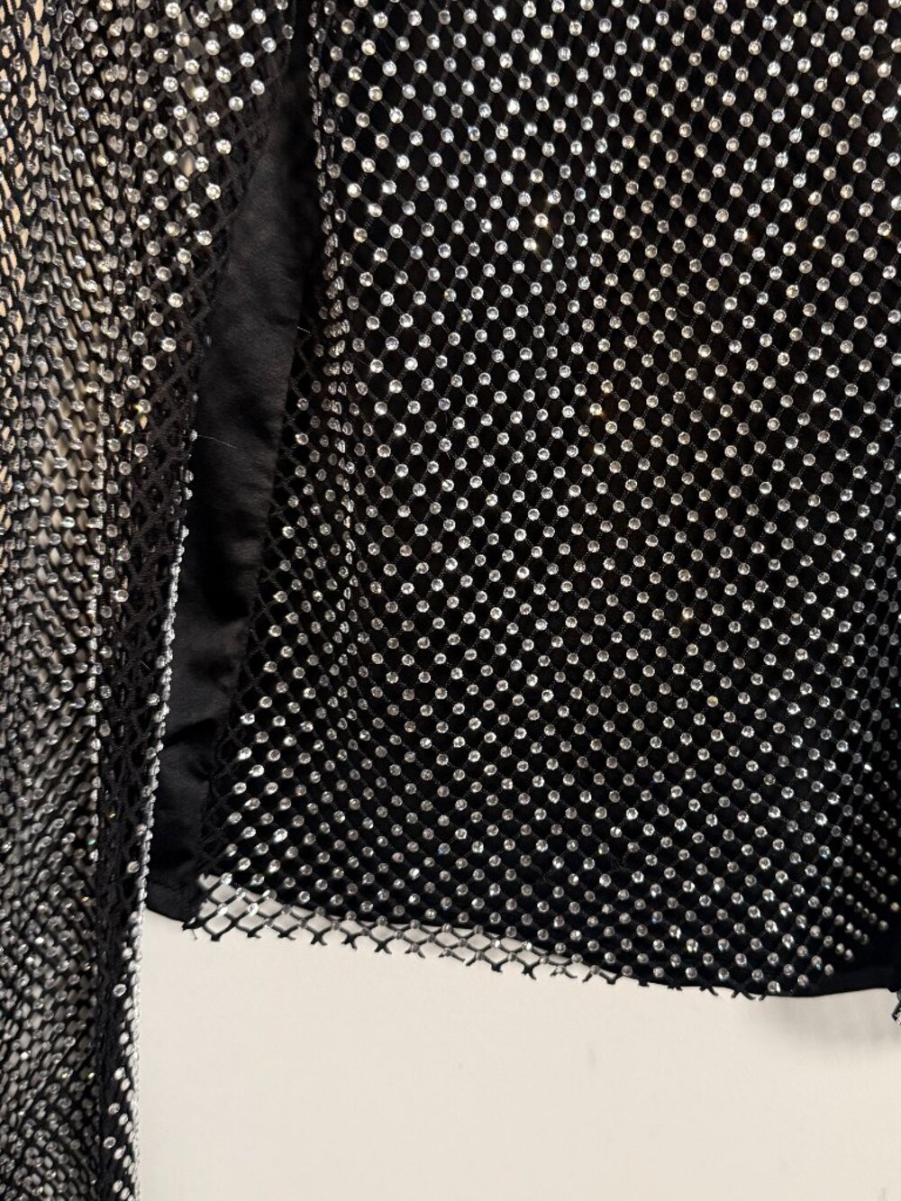 Rhinestone Mesh Button Up Top - Picture 4 of 5